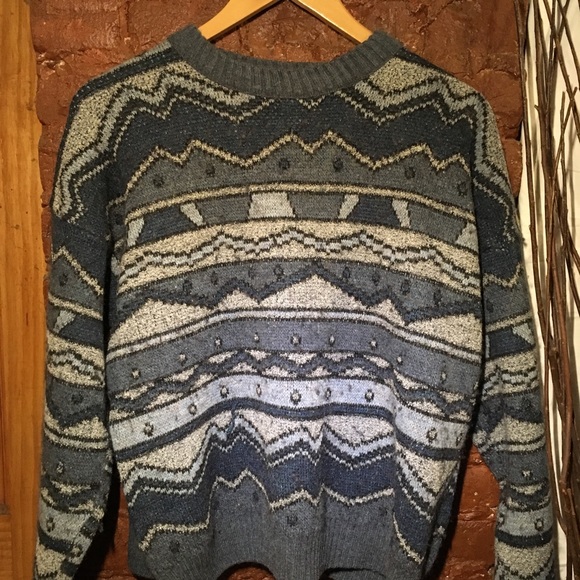 🌀Colore Italia Blue/Gray Sweater🌀 - Picture 1 of 3